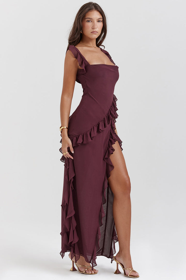 Georgia™ | Long Floral Dress with Slit